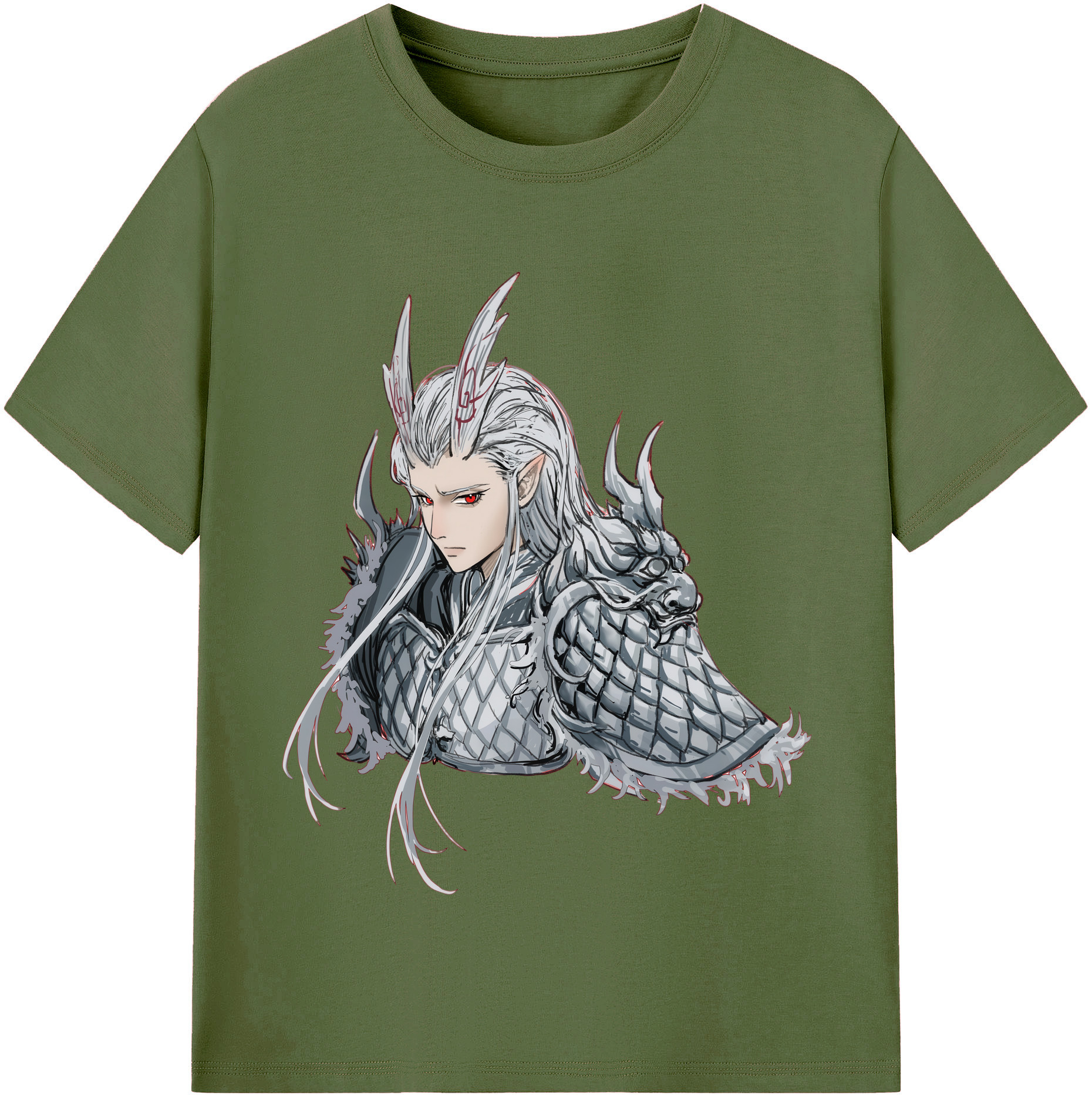 （画像用） Ne Zha 2 ナタ 魔童の大暴れ 綿100％半袖Tシャツ（フロントプリント）